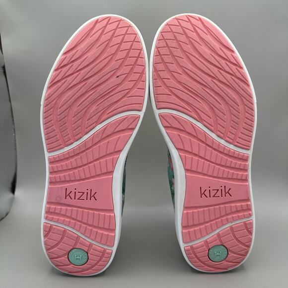 Kizik Shoes Womens Size 11 Pink Prague 2.0 Floral Honolulu Hands Free Sneakers - Picture 7 of 11